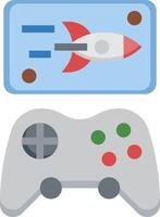 A game controller and a rocket vector