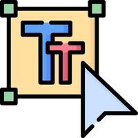 A mouse pointing at a piece of paper with a blue arrow vector