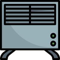 A small heater with a white background vector