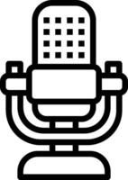A microphone icon on a white background vector