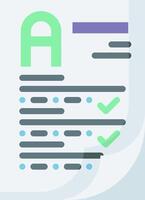 A checklist for a project vector