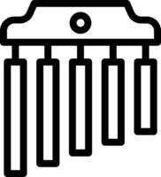 A black and white icon of a musical instrument vector