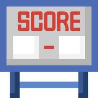 Scoreboard with score and score vector