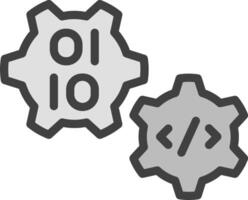 Two gears with the number 10 on them vector
