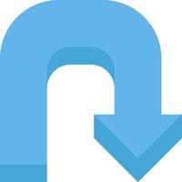 A blue arrow pointing to the right vector