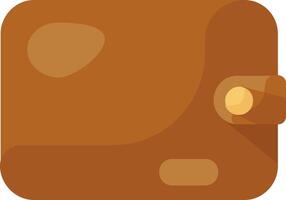 A brown wallet icon on a white background vector