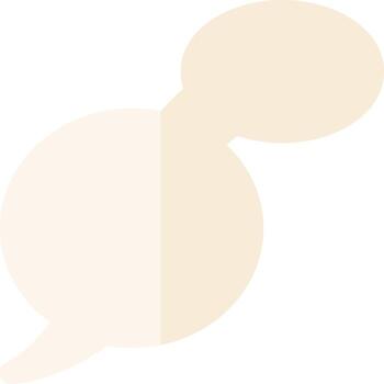 A speech bubble with two speech bubbles vector