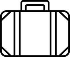 A suitcase icon on a white background vector