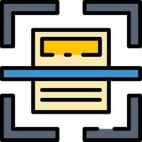 A document scanner icon vector