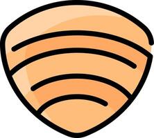 A shield icon with a shield in the middle vector