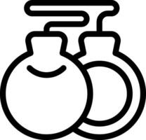 A black and white image of two bottles vector