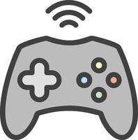 A game controller with a wifi symbol on it vector