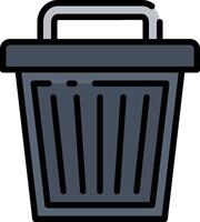 Trash can icon vector