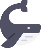 A whale with a long tail on a white background vector