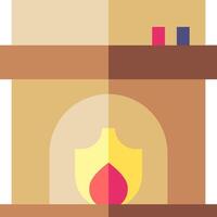 Fireplace illustration design vector