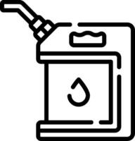 A gas can with a drop of oil in it vector
