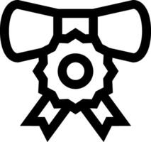 A black and white drawing of a bow and ribbon vector