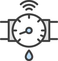 A clock with a drop of water on it vector
