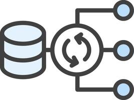 A diagram of a server with a data storage device vector