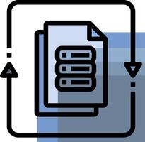 A file icon with a folder and a file vector