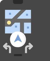 Mobile gps navigation vector