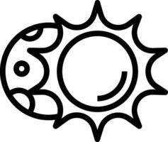 Sun and moon icon vector