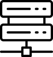 A black and white image of a server rack vector