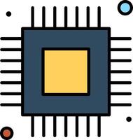 A computer processor icon on a white background vector
