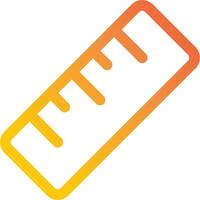 un regla icono en un blanco antecedentes vector