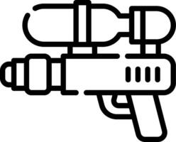 A gun with a bottle on it vector