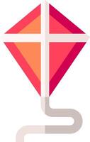 A kite with a cross on it vector