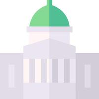 A building with a green dome on top vector