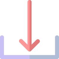 Downloading a file icon vector