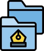 File folder icon vector