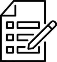 Checklist icon with pen and paper vector