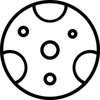 A black and white drawing of a circular disk vector