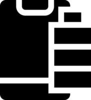 A black and white icon of a wallet vector