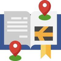 Google maps and bookmarks vector