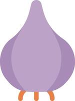 An image of a purple onion vector