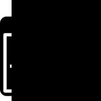 A black and white image of a laptop vector