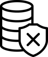 A black and white image of a stack of data vector