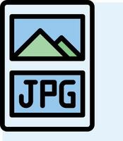 The jpg logo is shown on a white background vector