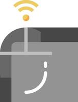 A wifi symbol is on a white background vector