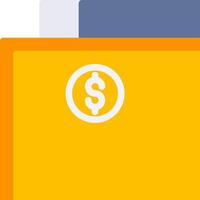 A folder with a dollar sign on it vector