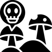 Mushroom man icon vector