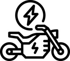 Motorcycle with lightning icon illustration vector