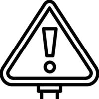 Warning sign icon vector