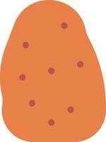 A potato with dots on it vector