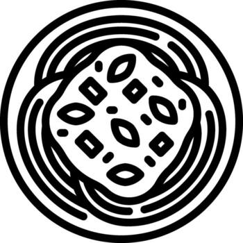 A black and white image of a circular pattern vector