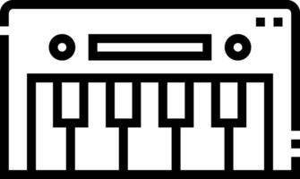 A black and white image of a keyboard vector